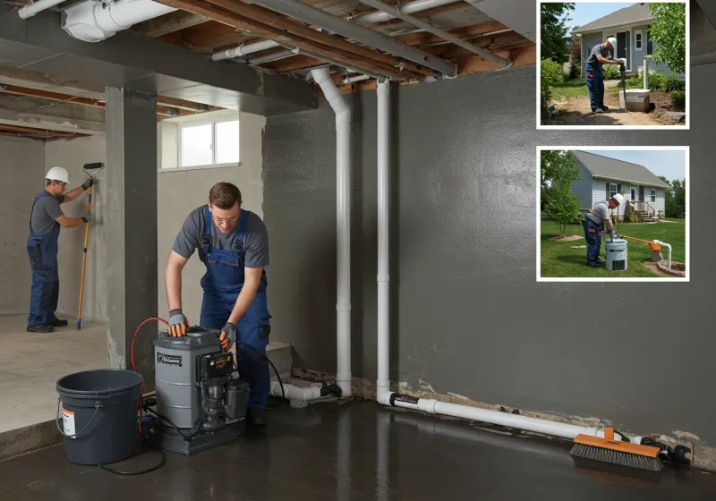 Basement Waterproofing and Flood Prevention process in Sellersburg, IN